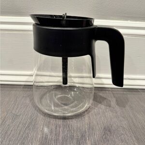 NWOT Ninja Black Glass Pour-Over Carafe with Handle for Ninja Coffee Maker